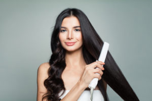 argan oil before flat iron